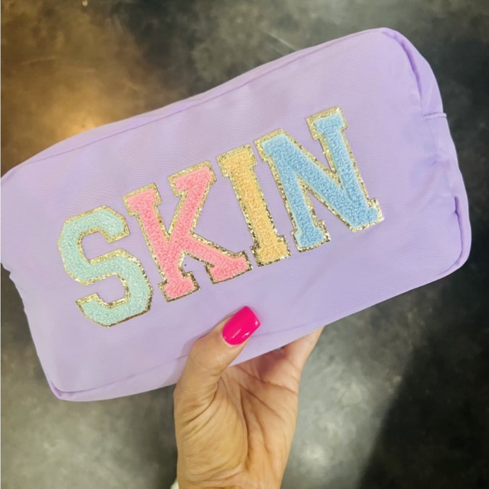 Purple Nylon Bag Varsity Letter SKIN Bag *NEW*